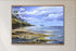wood framed seagulls and shells original painting wall art print